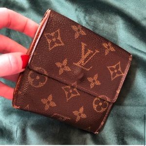 Louis Vuitton AUTHENTIC Monogram Portefeiulle Elise Trifold Wallet